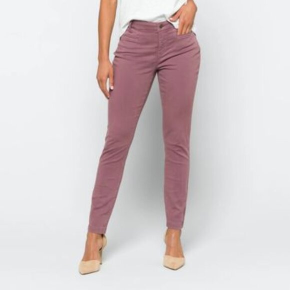 NYDJ Ami Skinny Welt Pocket Jean Purple Sz 2 - Picture 1 of 12